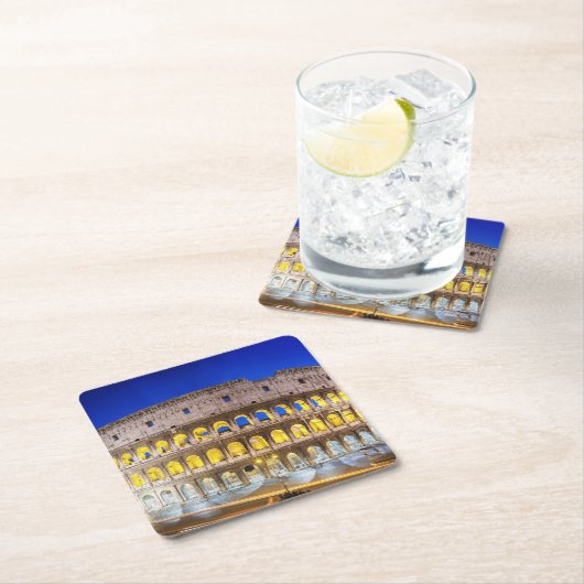 Colosseum Romanum pro Orarium Rechteckiger Pappuntersetzer (Vor Ort)