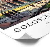 Colosseum Rome Italy Wall Art, Ancient Ruin Poster (Ecke)