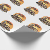 Colosseum Rome Vintage Travel Design Geschenkpapier (Ecke)
