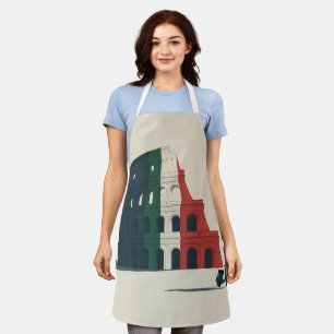 Colosseum Tricolore Küchenschürze - Vespa Chef's Schürze