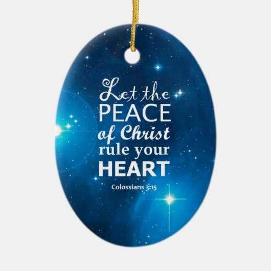 Colossians 3:15 keramik ornament (Vorne)