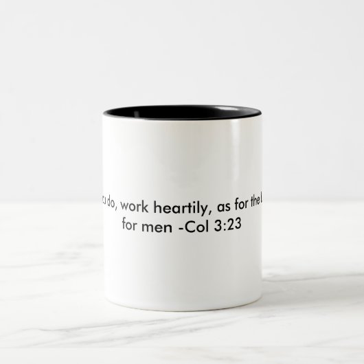 Colossians 3:23 Tasse (Mittel)