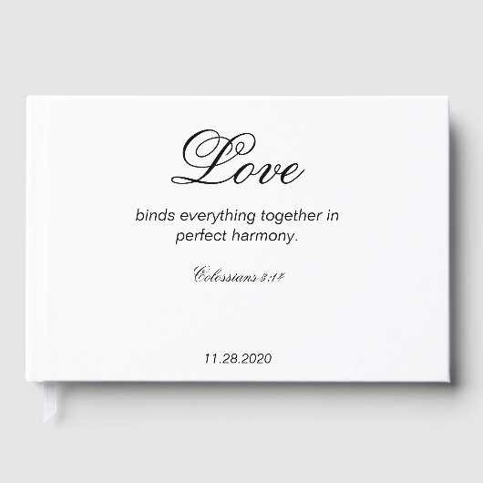 Colossians Wedding Guest Book Gästebuch (Vorderseite)