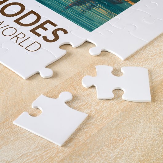 Colossus of Rhodes Seven Wonders of the World Art Puzzle (Seite)