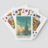 Colossus of Rhodes Seven Wonders of the World Art Spielkarten (Rückseite)