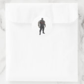 colossus runder aufkleber (Tasche)
