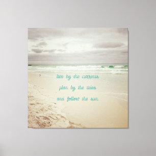 Colour Beach Life Wisdom Leinwanddruck