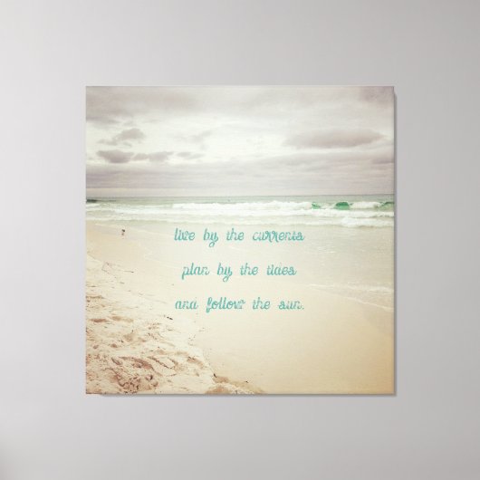 Colour Beach Life Wisdom Leinwanddruck (Vorderseite)