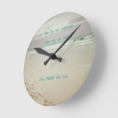 Colour Beach Life Wisdom Runde Wanduhr (Winkel)