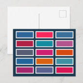 Colour Bricks (bold) Postkarte (Vorne/Hinten)