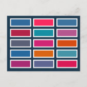 Colour Bricks (bold) Postkarte (Vorderseite)