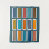 Colour Bricks (retro)  Wandteppich (Vorderseite)