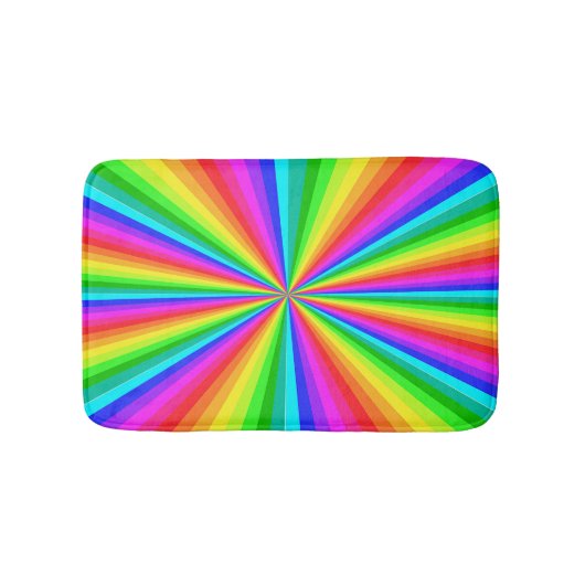 Colour Burning Rainbow Art Bath Mat Badematte (Vorderseite)