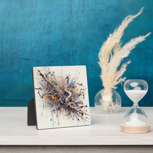 Colour Burst Abstrakte Kunst - Energetische Lackie Fotoplatte (InSitu)