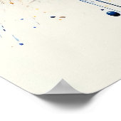 Colour Burst Abstrakte Kunst - Energetische Lackie Poster (Ecke)