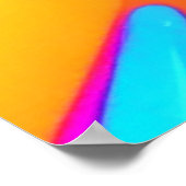 Colour Burst: Abstrakter Fluss Poster (Ecke)