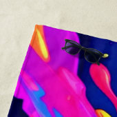 Colour Burst: Abstrakter Fluss Strandtuch (Beispiel)