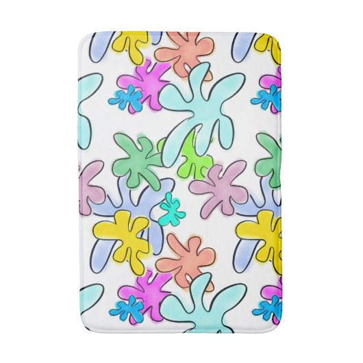 Colour Burst Badematte (Vorderseite Vertikal)