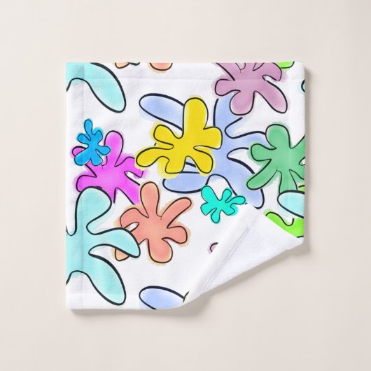 Colour Burst Badhandtuch Set (Waschlappen)