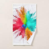 Colour Burst Center Art Badhandtuch Set (Handtuch)