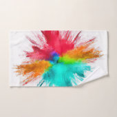 Colour Burst Center Art Badhandtuch Set (Handtuch)