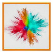 Colour Burst Center Art Poster (Vorderseite)