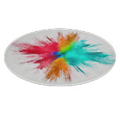 Colour Burst Center Art Schneidebrett (Ecke)