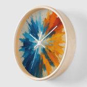 Colour Burst Clock - Abstraktes Kunstwerk Uhr (Winkel)