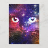 Colour Burst Galaxy Cat Postkarte (Vorderseite)
