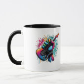 Colour Burst Gitarre - Fistful of Rock & Roll Tasse (Links)
