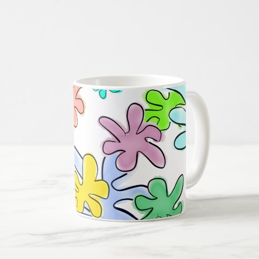 Colour Burst Kaffeetasse (VorderseiteRechts)