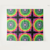 Colour Burst Rainbow Prism Mandala Wandteppich (Vorderseite (Horizontal))