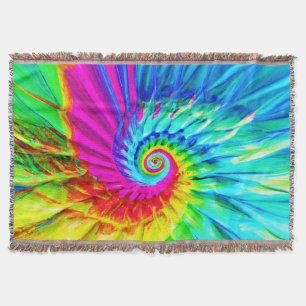 Colour Burst Spiral Muster Kunst Decke