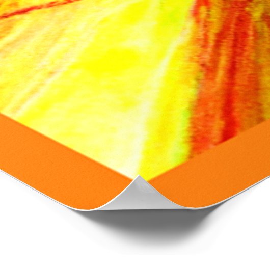 Colour Burst Spiral Muster Kunst Poster (Ecke)