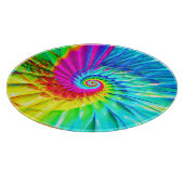 Colour Burst Spiral Muster Kunst Schneidebrett (Ecke)