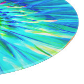 Colour Burst Spiral Muster Kunst Schneidebrett (Ecke)