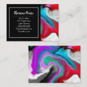 Colour Burst Swirl Visitenkarte (Vorne/Hinten)