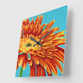 Colour Bursts I Quadratische Wanduhr (Winkel)