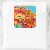 Colour Bursts I Quadratischer Aufkleber (Tasche)