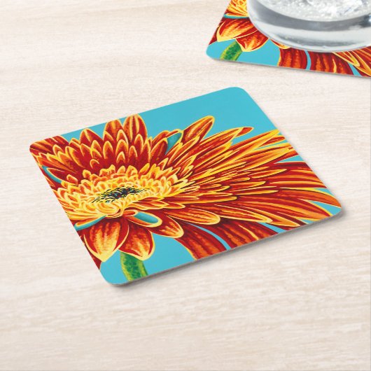 Colour Bursts I Rechteckiger Pappuntersetzer (angewinkelt)