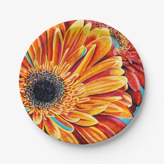 Colour Bursts II Pappteller (Vorderseite)