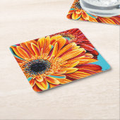 Colour Bursts II Rechteckiger Pappuntersetzer (angewinkelt)