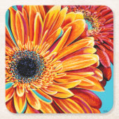 Colour Bursts II Rechteckiger Pappuntersetzer (Vorderseite)