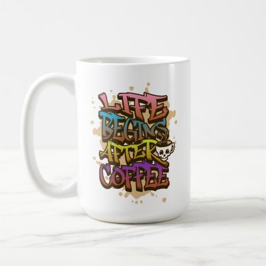 Colour Coffee Lover Coffee Drink Geschenk Y2K Styl Kaffeetasse (Links)