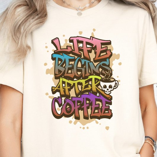 Colour Coffee Lover Coffee Drink Geschenk Y2K Styl T-Shirt