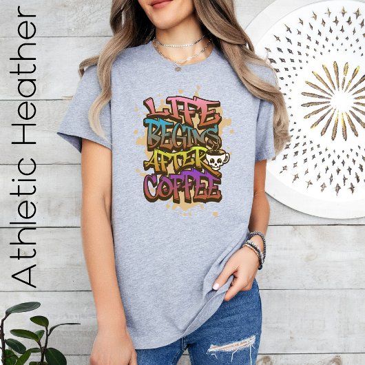 Colour Coffee Lover Coffee Drink Geschenk Y2K Styl T-Shirt