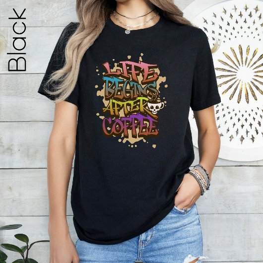 Colour Coffee Lover Coffee Drink Geschenk Y2K Styl T-Shirt