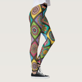 Colour Crazy Mandala Quilt Biene Leggings