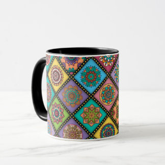 Colour Crazy Mandala Quilt Biene Tasse