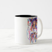 Colour Curls Zwei-Tone-Kaffee-Tasse Zweifarbige Tasse (VorderseiteRechts)